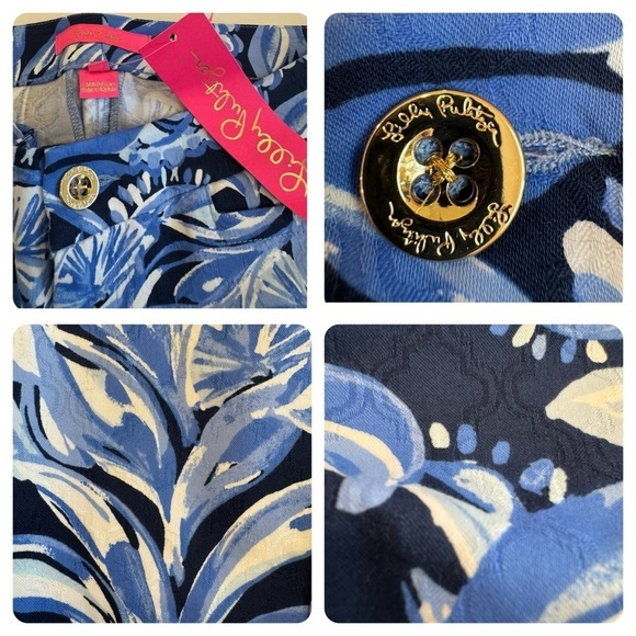 Lily Pulitzer Kelly Skinny Ankle Pant Size 0 Blue - Picture 5 of 6